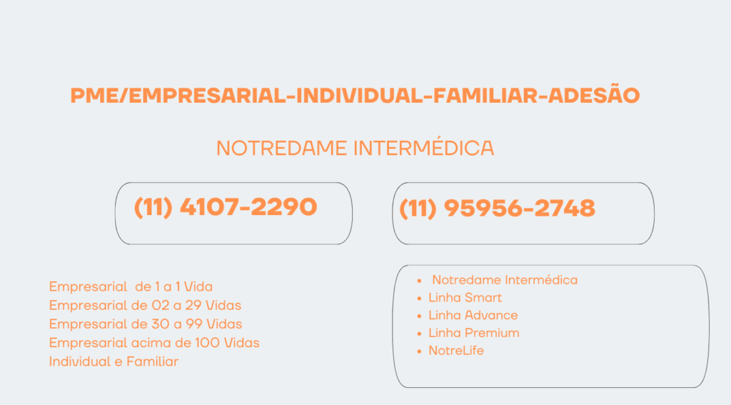 PLANO DE SAUDE NOTREDAME INTERMEDICA PME